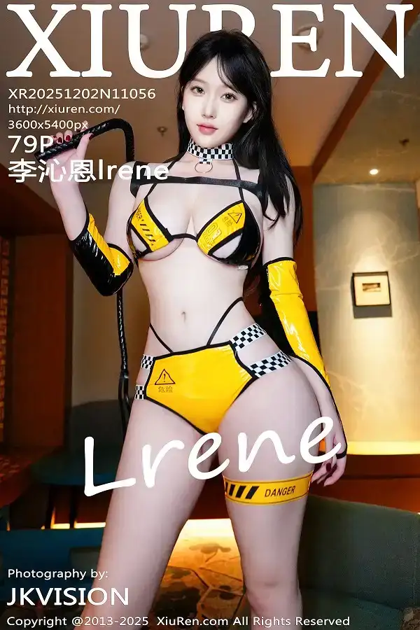 [XiuRen秀人网]No.11056_模特李沁恩lrene户外性感黄色赛车制服秀丰腴身材迷人诱惑写真79P