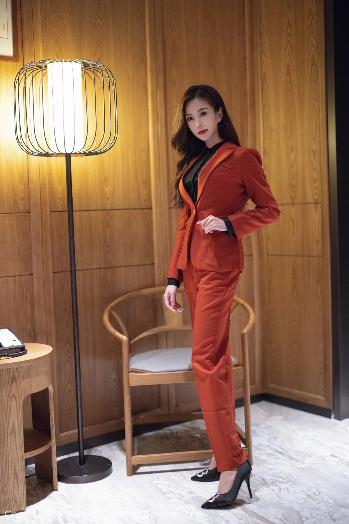 [IMISS爱蜜社]Vol.717_模特杨紫嫣candy脱职场OL露性感黑色内衣原色丝袜迷人诱惑写真60P